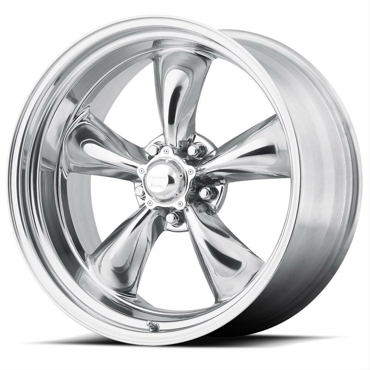 American Racing Vintage VN505 Torq Thrust II 17x8 5x4.5 Polished Wheel 17" -11mm