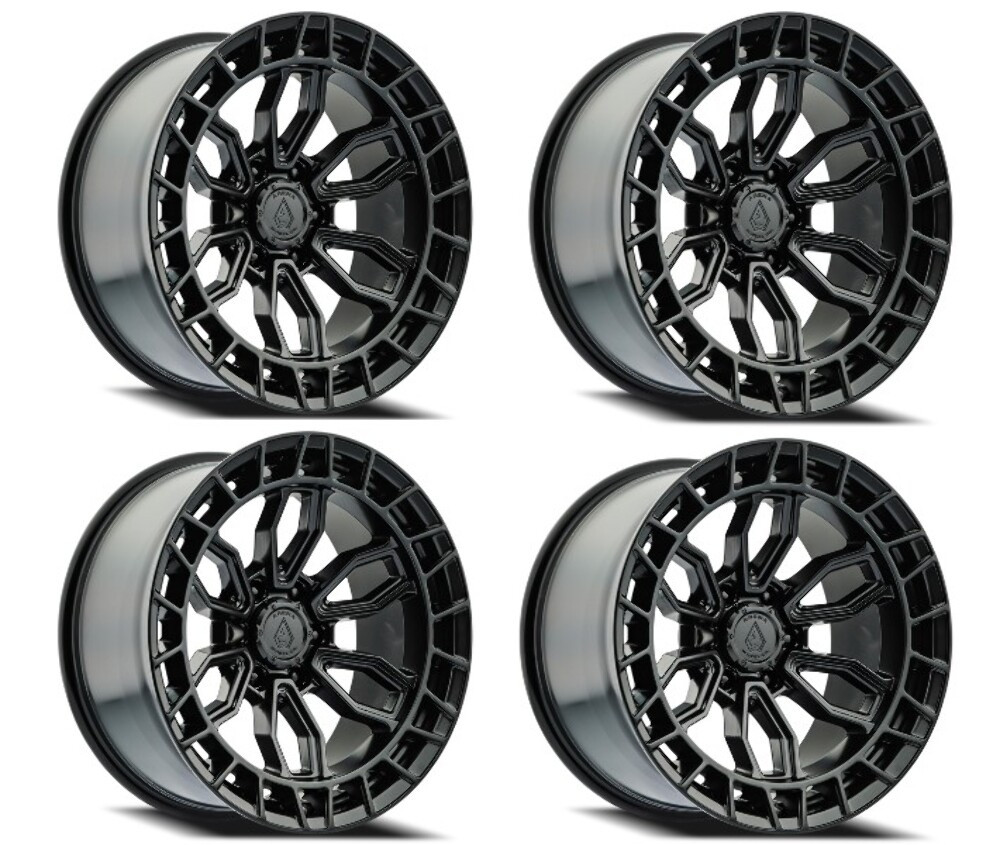 Set 4 20" Arena Recon 20x9 6x135 1mm Satin Black Wheels, For Ford Lincoln Rims