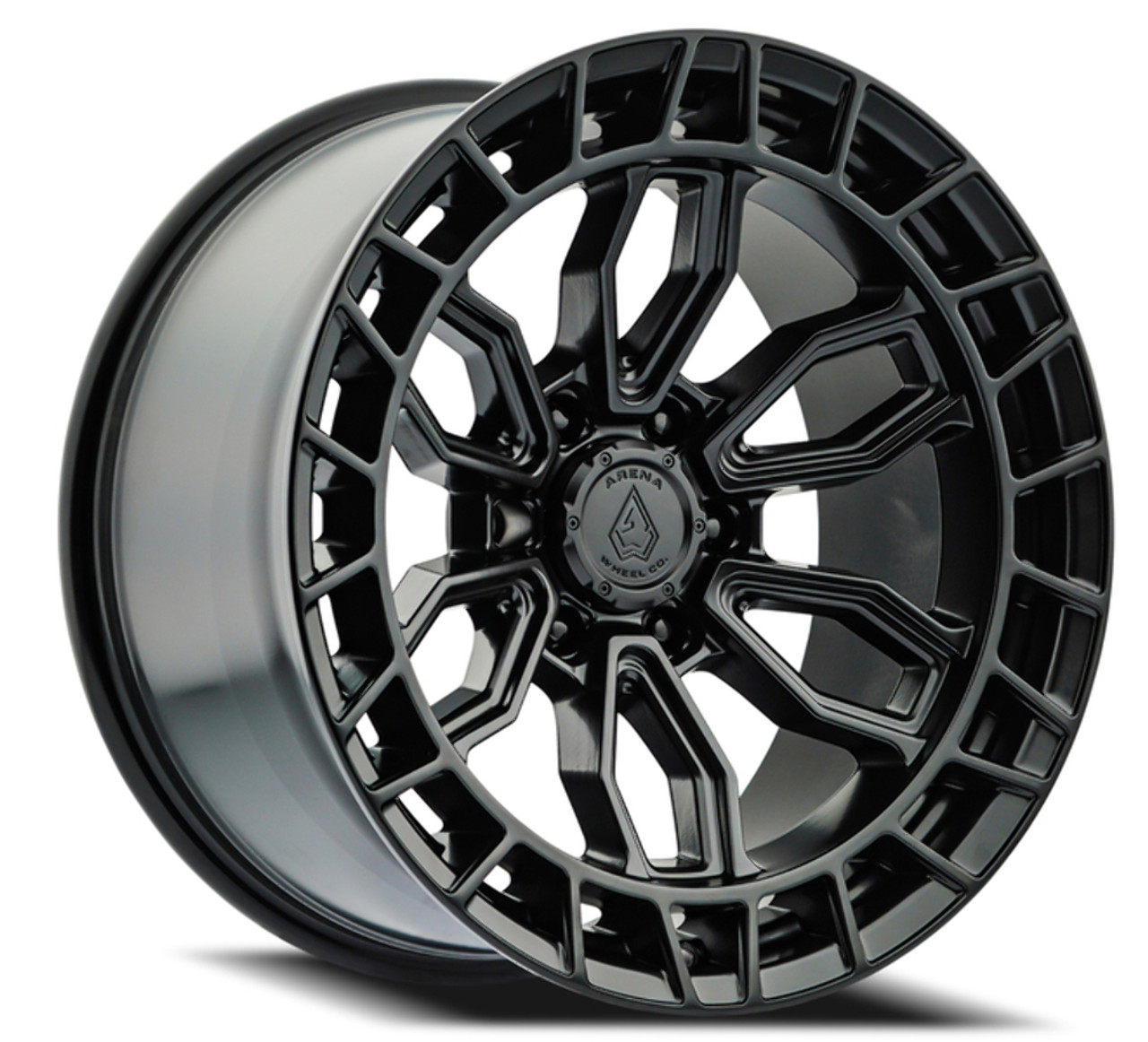Set 4 17" Arena Recon 17x9 6x135 -12mm Satin Black Wheels For Ford Lincoln Rims