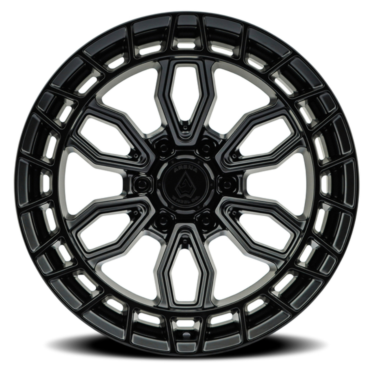 Set 4 17" Arena Recon 17x9 6x135 -12mm Satin Black Wheels For Ford Lincoln Rims