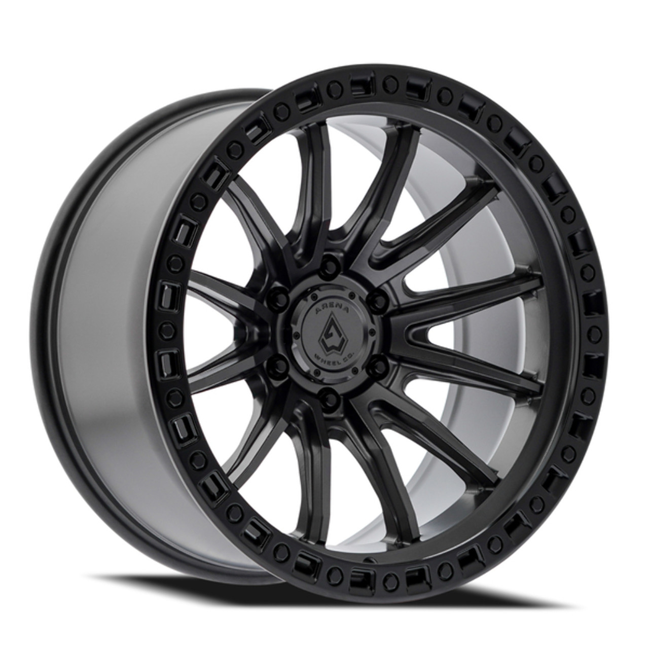 20" Arena Mission 20x9 6x5.5 20mm Satin Black Wheel For Chevy GMC Ram Cadillac