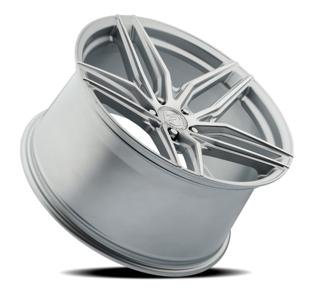 19" Select Shadow Gloss Silver Brushed 19x8.5 Wheel 5x4.5 (5x114.3)  20mm Rim