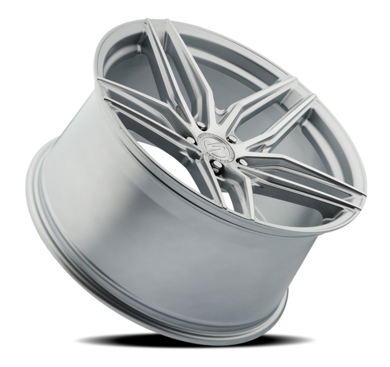 19" Select Shadow Gloss Silver Brushed 19x8.5 Wheel 5x120  35mm Rim