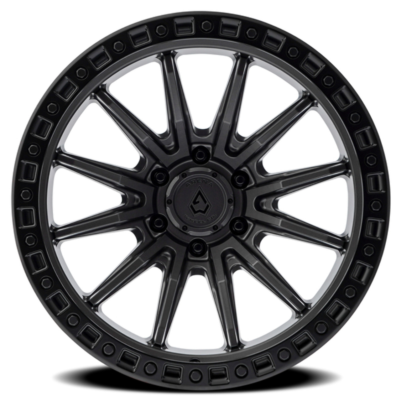 Set 4 17" Arena Mission 17x8.5 6x5.5 25mm Satin Black Wheels Truck Suv Rims