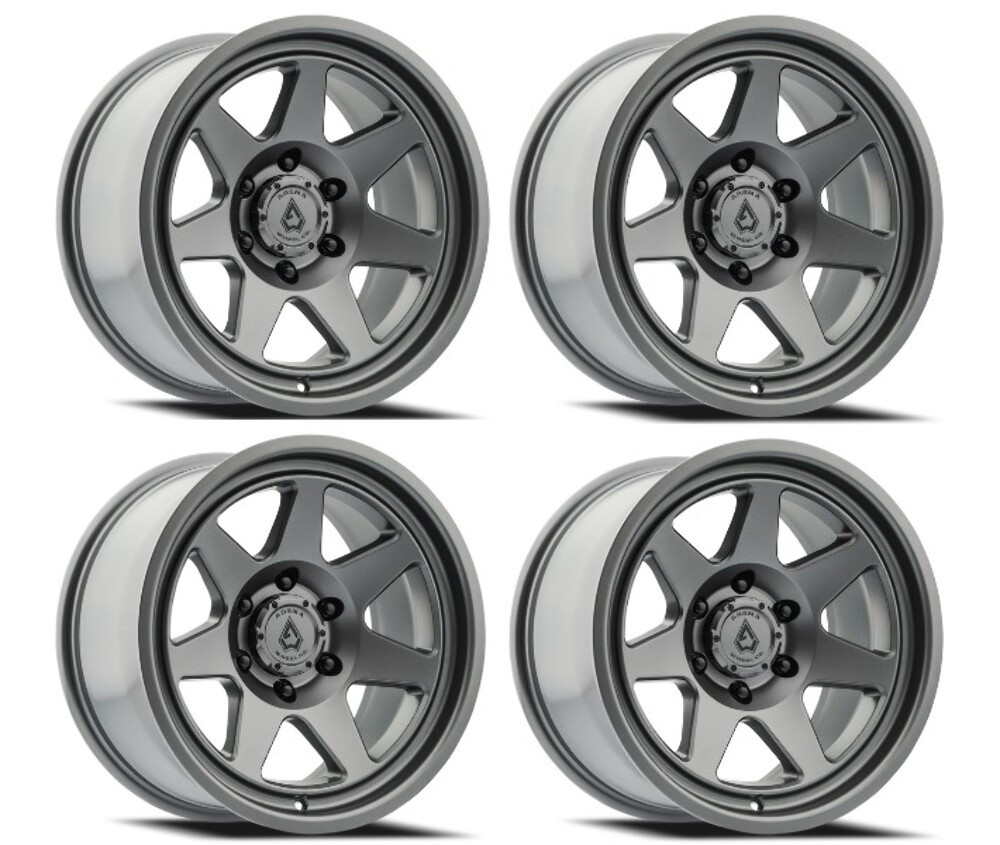 Set 4 20" Arena Ridge 20x9 5x5 0mm Satin Gun Metal Wheels For Jeep Truck Rims