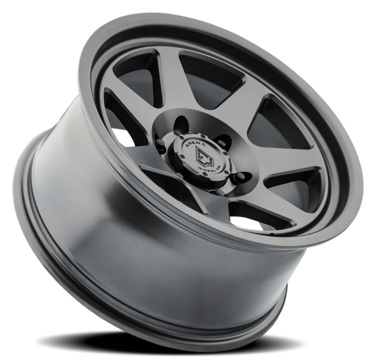 17" Arena Ridge 17x8.5 6x5.5 0mm Satin Gun Metal For Chevy GMC Ram Cadillac Rim
