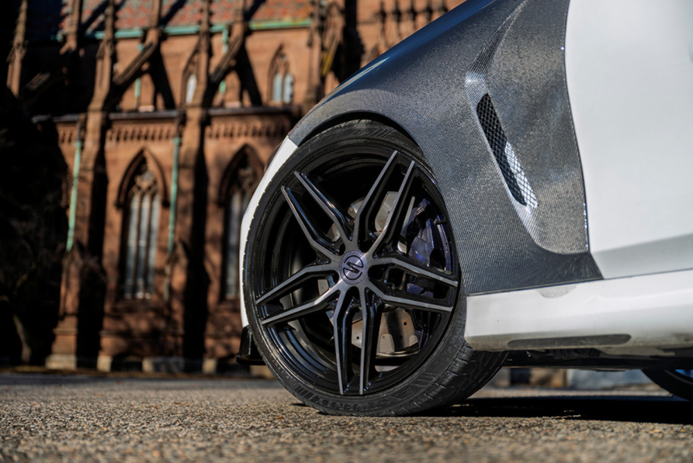 Set 4 19" Select Shadow Glossy Black Brushed DDT 19x8.5 Wheels 5x4.5 20mm Rims