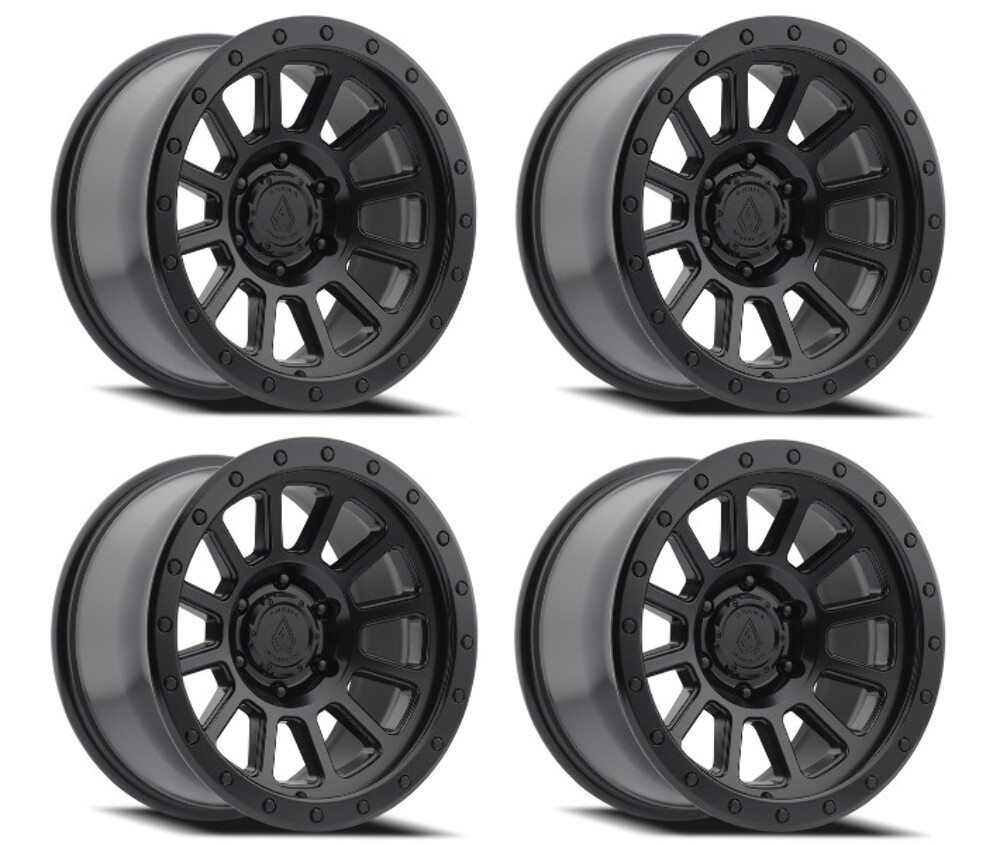 Set 4 20" Arena Ammo 20x9 6x135 0mm Satin Black Wheels For Ford Lincoln Rims