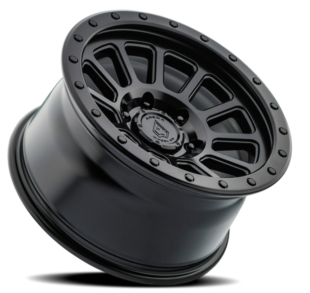 17" Arena Ammo 17x9 6x5.5 0mm Satin Black Wheel For Chevy GMC Ram Cadillac Rim