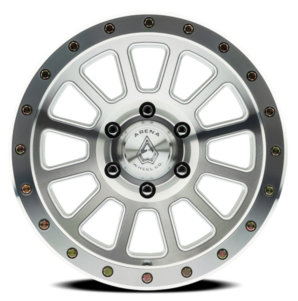 Set 4 17" Arena 17x9 6x135 0mm Ammo Gloss Silver Machined Wheels Truck Suv Rims