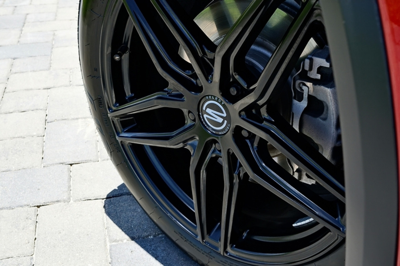 Set 4 20" Select Shadow Satin Black 20x10.5 Wheels 5x4.5 (5x114.3)  38mm Rims