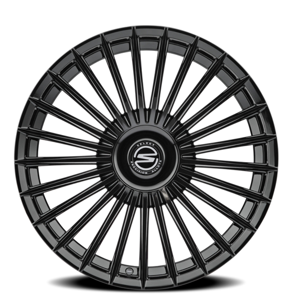 20" Select Bristol Glossy Black 20x9 Wheel 5x112  38mm Rim