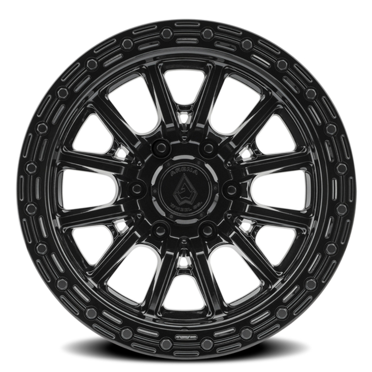 Set 4 20" Arena Trek 20x9 6x135 20mm Glossy Black Wheels For Ford Lincoln Rims