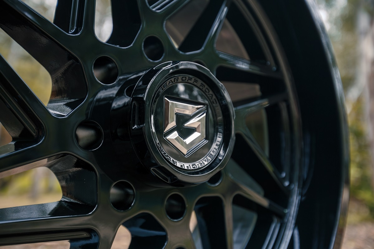 22" Gear Off Road 761B Ratio 22x10 6x135 6x5.5 -25mm Wheel Gloss Black Truck Rim