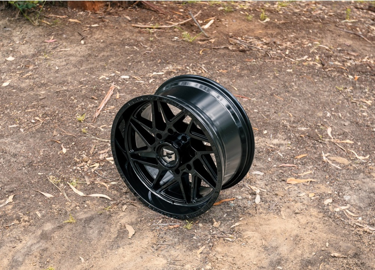20" Gear Off Road 761B Ratio  20x9 6x135 6x5.5 -12mm Gloss Black Lifted Wheel