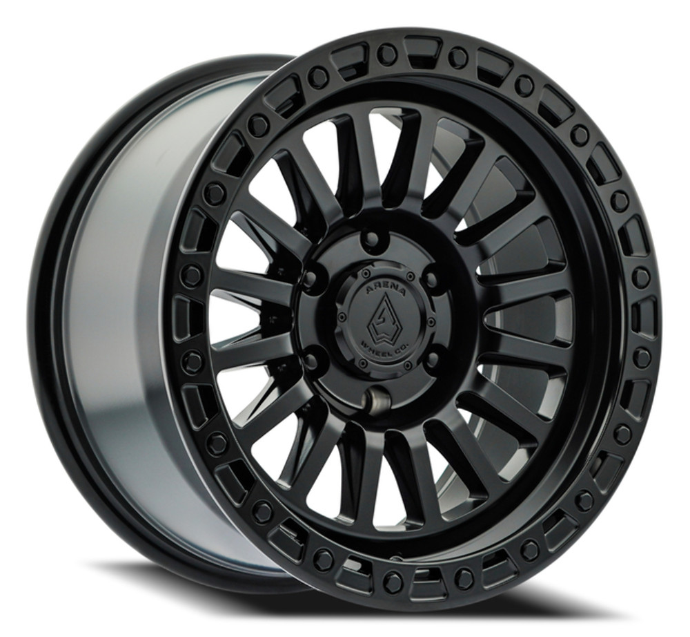 Set 4 17" Arena Trophy 17x9 6x135 1mm Satin Black Wheels For Ford Lincoln Rims