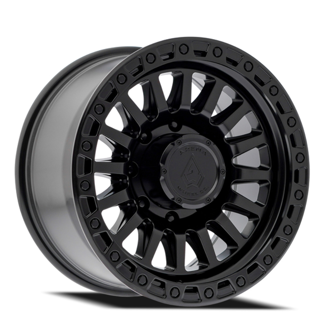 17" Arena Trophy 17x9 8x6.5 0mm Satin Black Wheel For Chevy GMC Ram Ford Rim