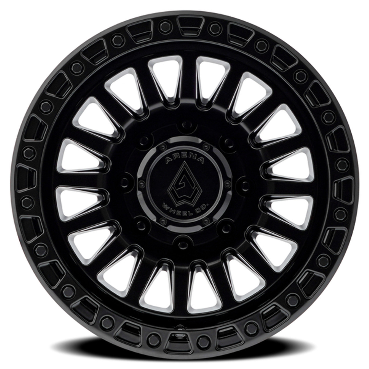 17" Arena Trophy 17x9 8x6.5 0mm Satin Black Wheel For Chevy GMC Ram Ford Rim