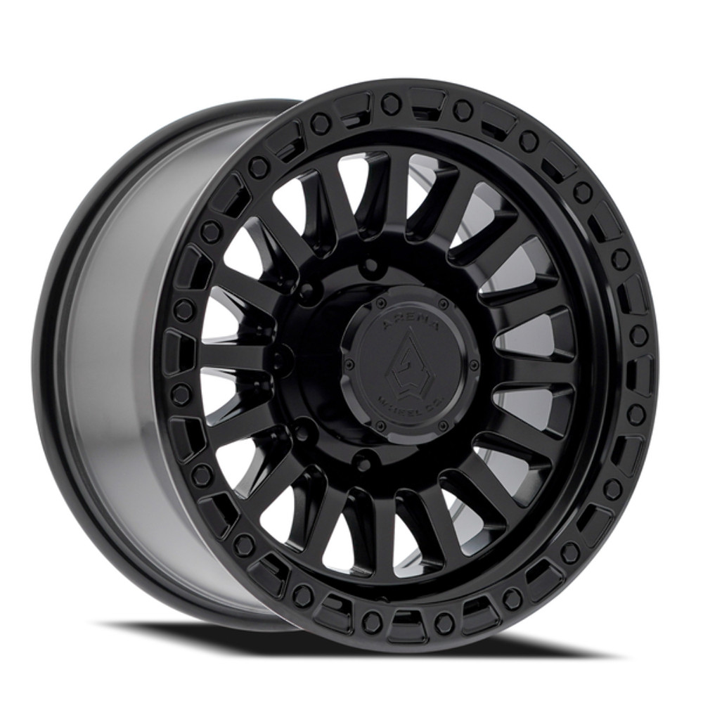 Set 4 17" Arena Trophy 17x9 8x170 0mm Satin Black Wheels For Ford Truck Rims