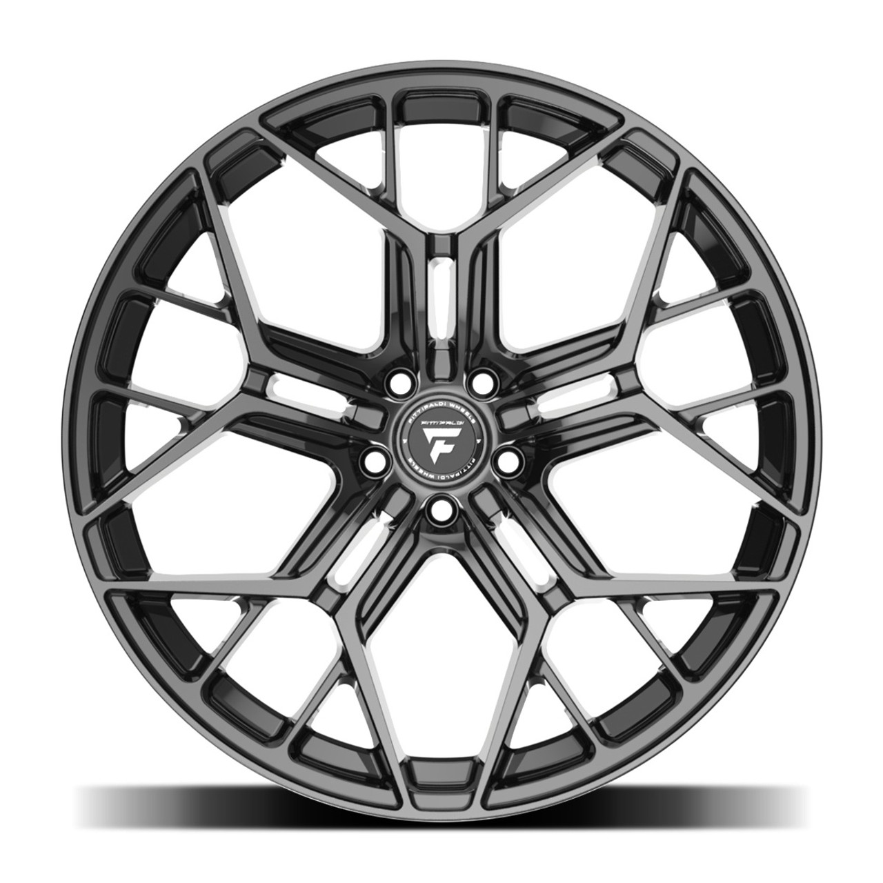 22" Fittipaldi Street FS371B 22x9 5x120 20mm Wheel Gloss Black Rim