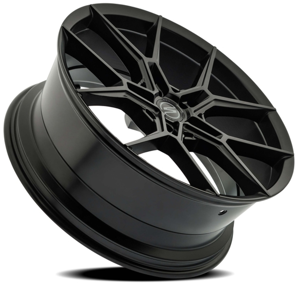 22" Select Alpine Satin Black 22x10 Wheel 6x5.5 Rim 25mm For Chevy GMC Ram