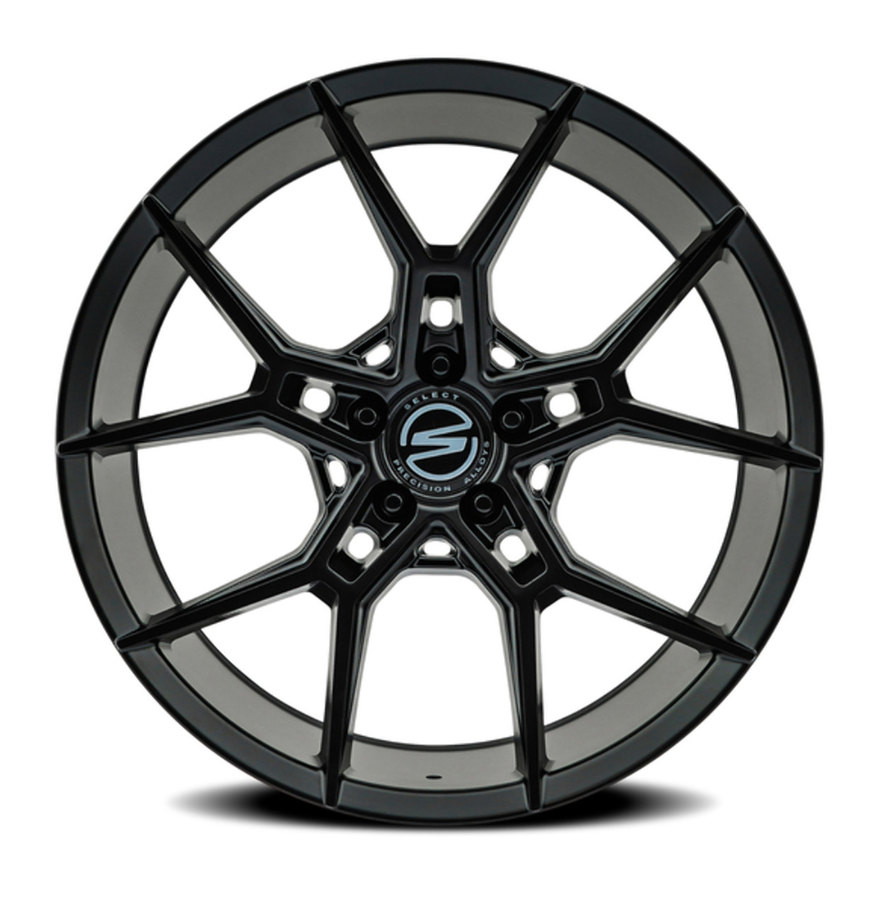 Set 4 20" Select Alpine Satin Black 20x9 Wheels 5x112  38mm Rims