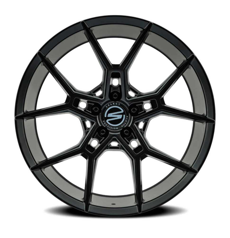 Set 4 20" Select Alpine Satin Black 20x9 Wheels 5x4.5 20mm For Ford Jeep Toyota