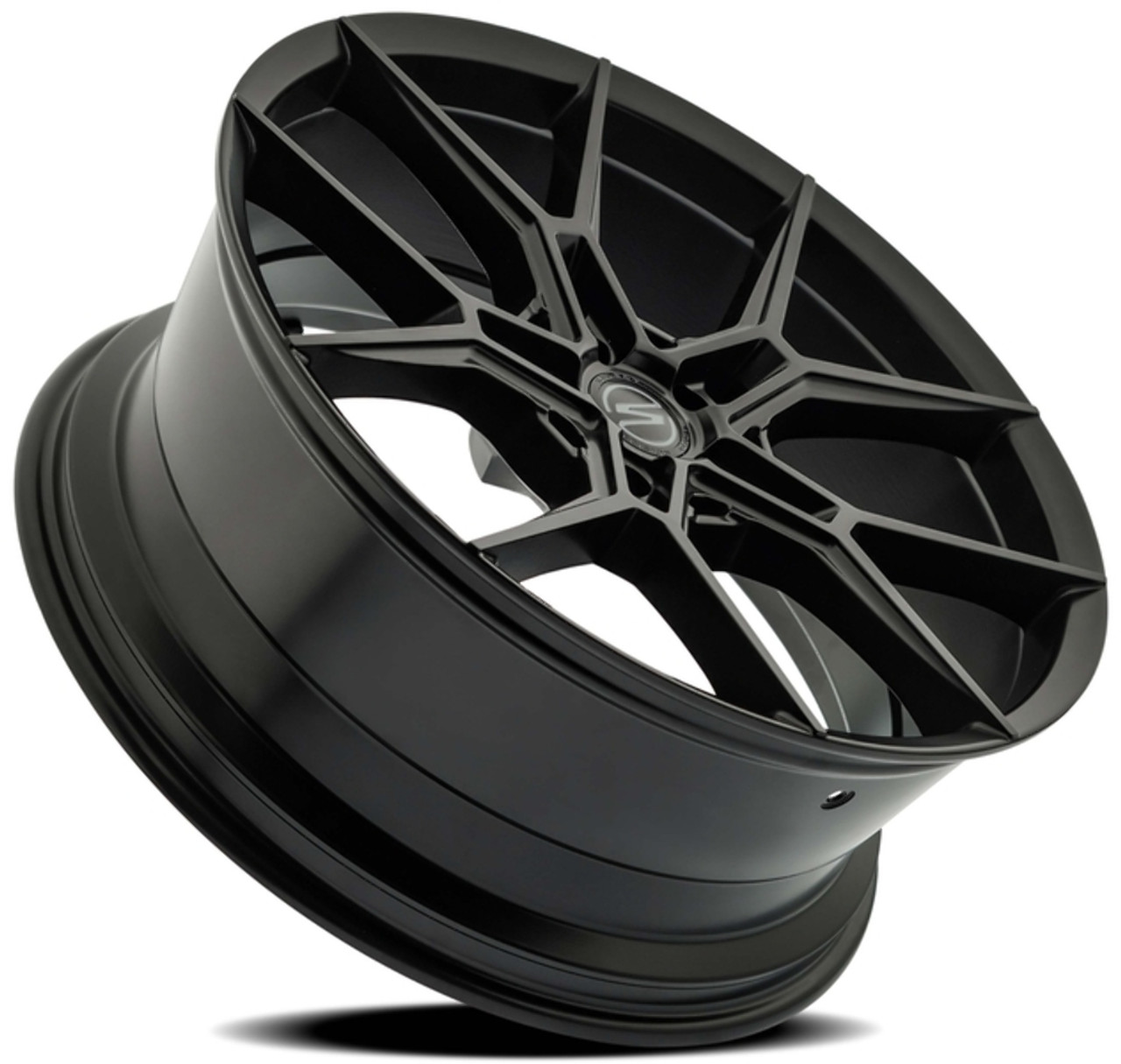 22" Select Alpine Satin Black 22x9 Wheel 5x112  18mm Rim