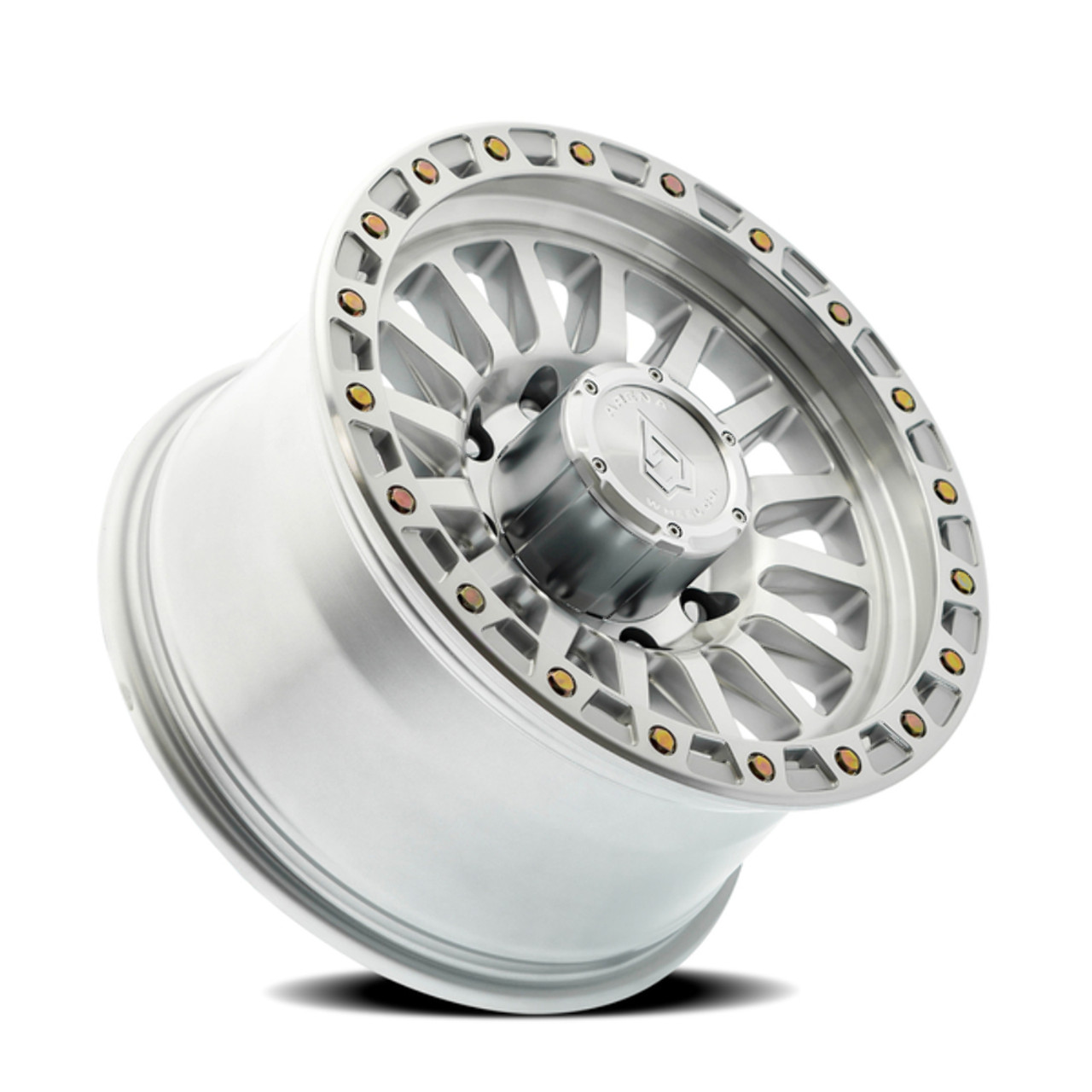 Set 4 18" Arena Trophy 18x9 8x6.5 0mm Gloss Silver Machined Wheels Truck Rims