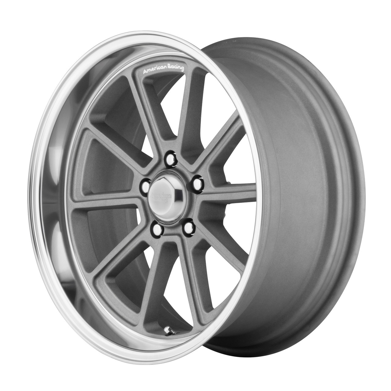 18" American Racing Vintage VN510 Draft 18x8 5x4.5 Vintage Silver Diamond 0mm