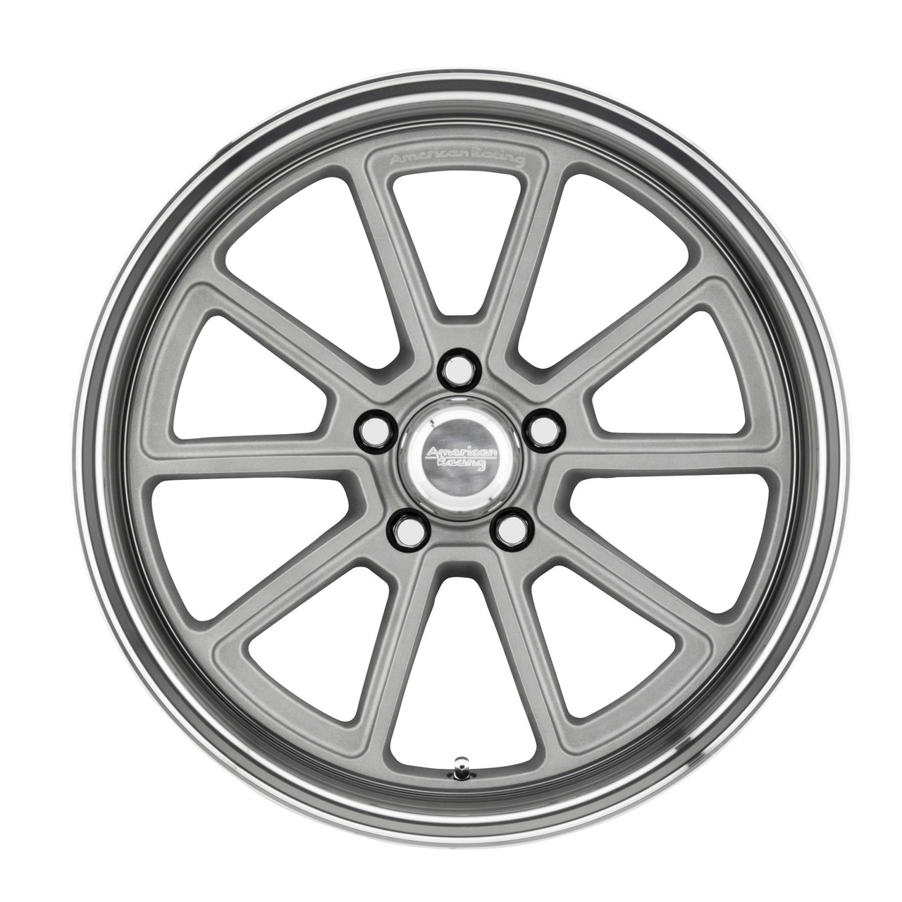 18" American Racing Vintage VN510 Draft 18x8 5x4.5 Vintage Silver Diamond 0mm