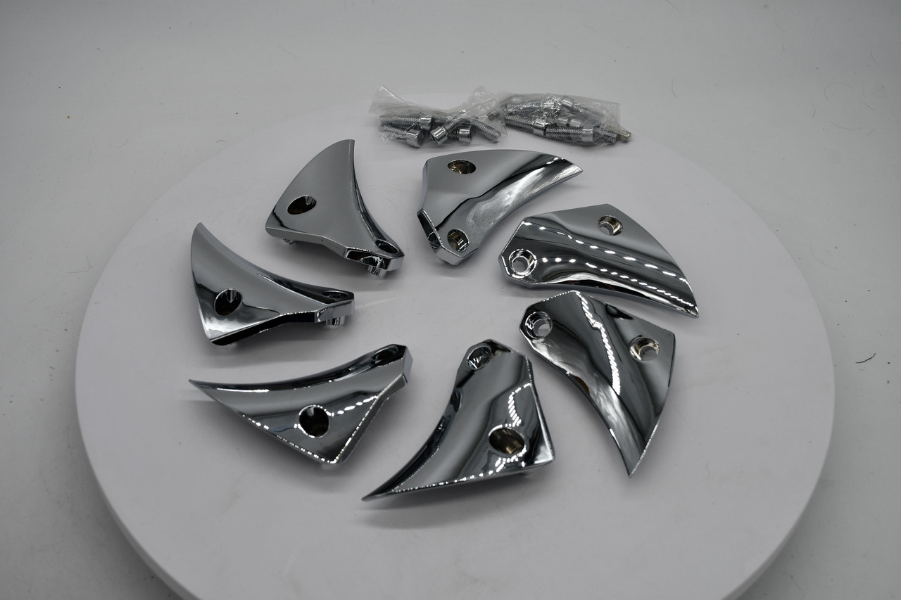 Chrome Wheel Inserts for 1 Grid 17x9 GD01 Right Wheel GD01-17090-CHRM-INSERT-R