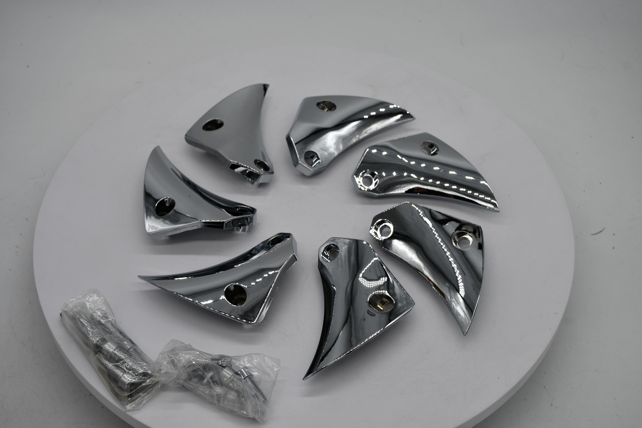 Chrome Wheel Inserts for 1 Grid 17x9 GD01 Right Wheel GD01-17090-CHRM-INSERT-R