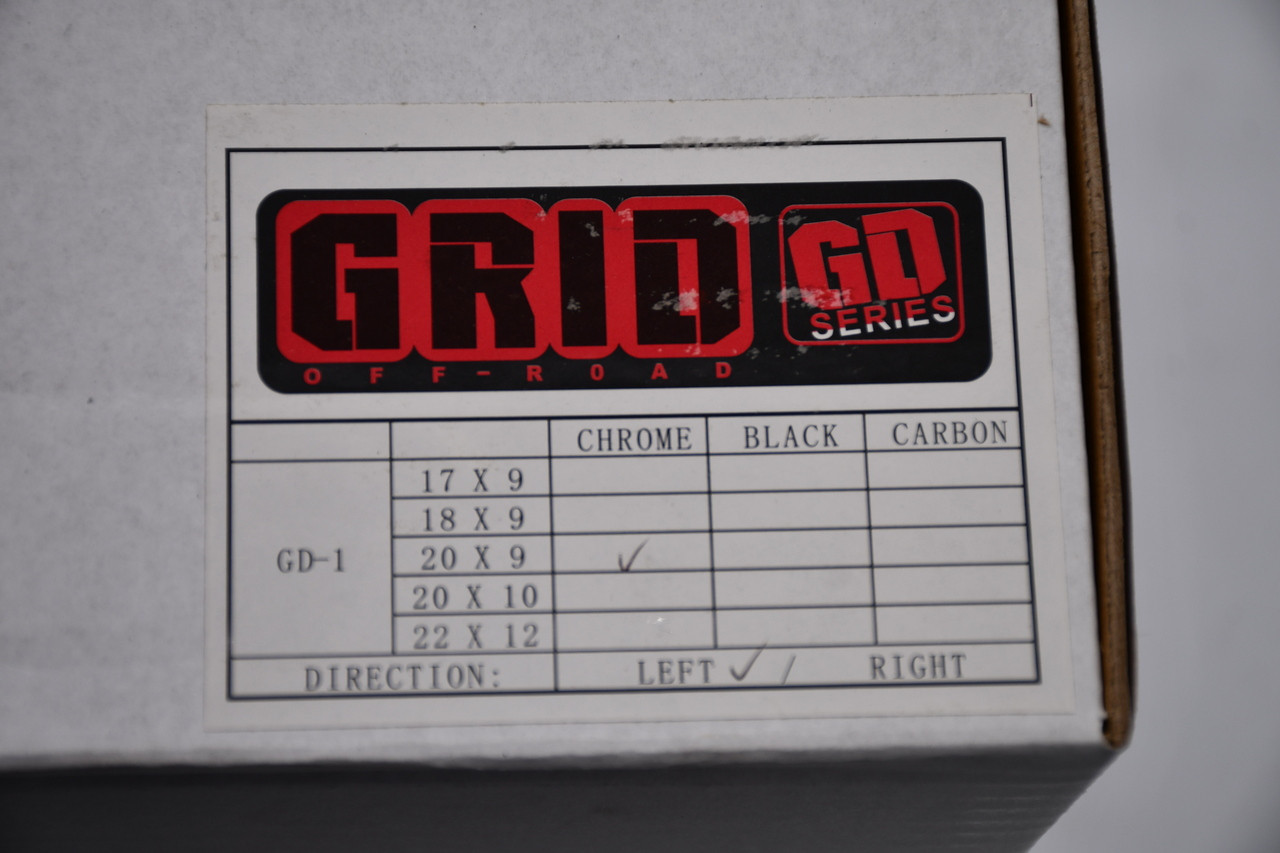 Chrome Insert for Grid Offroad GD01 Left Wheel 20x9 7129-2090-L-ZST