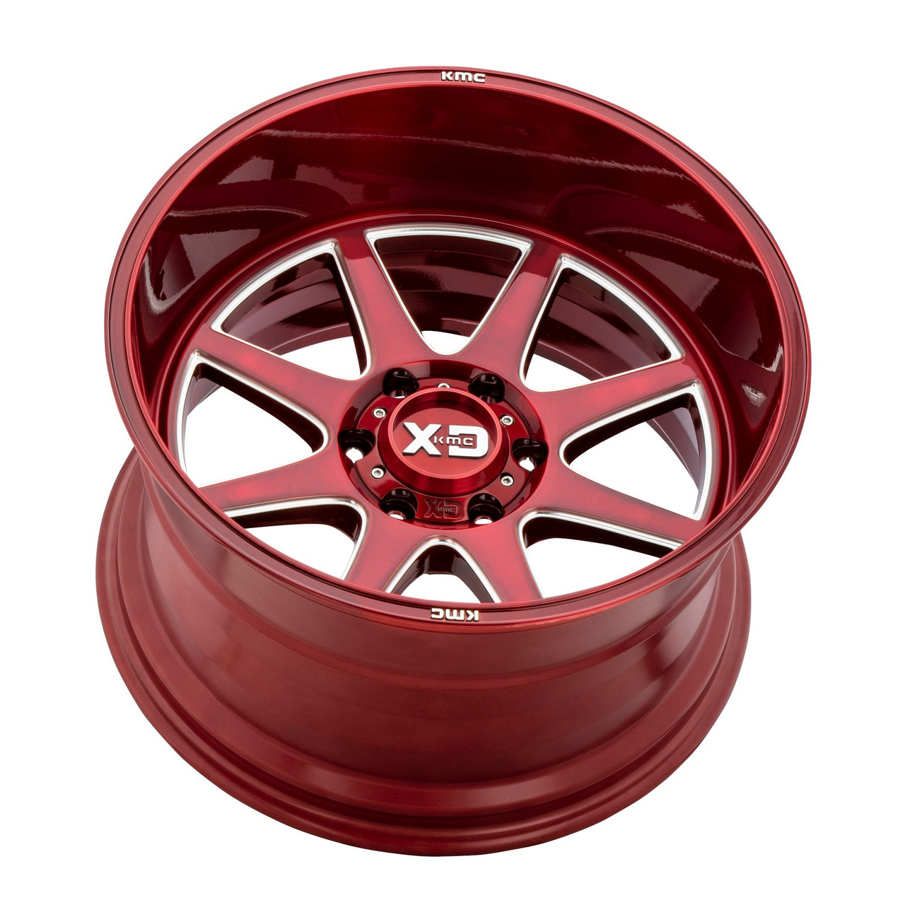 XD XD844 Pike 20x10 6x135 Brushed Red With Milled Accent Wheel 20" -18mm Rim