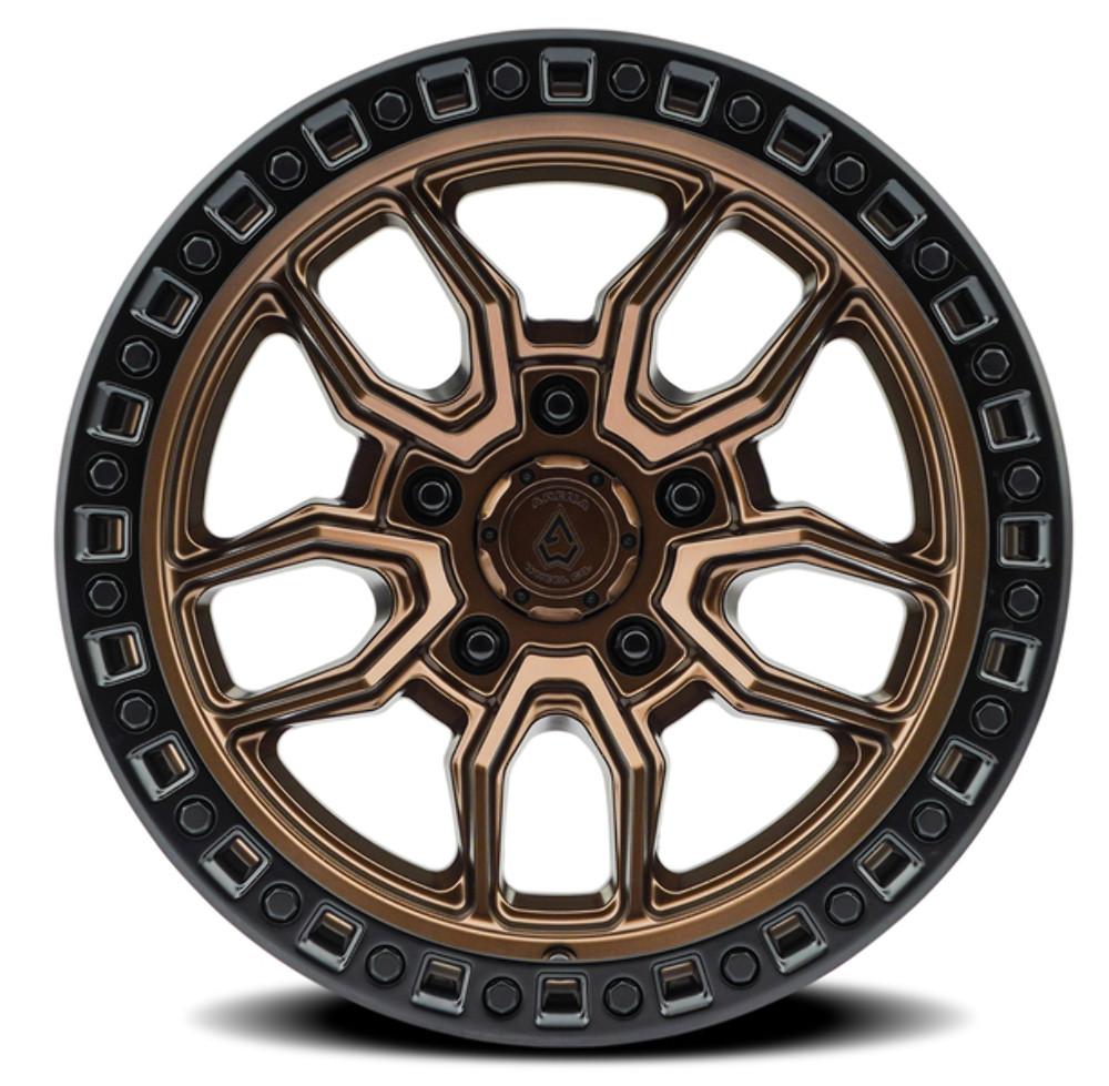 Set 4 17" Arena Hustle 17x9 5x5 -12mm Smoked Bronze Center Satin Black Lip Rims