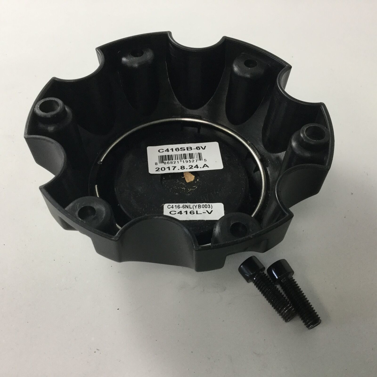 Vision 416 Se7en 417 Creep 6 Lug Satin Black Center Cap 6x5.5 6x135 C416SB-6V