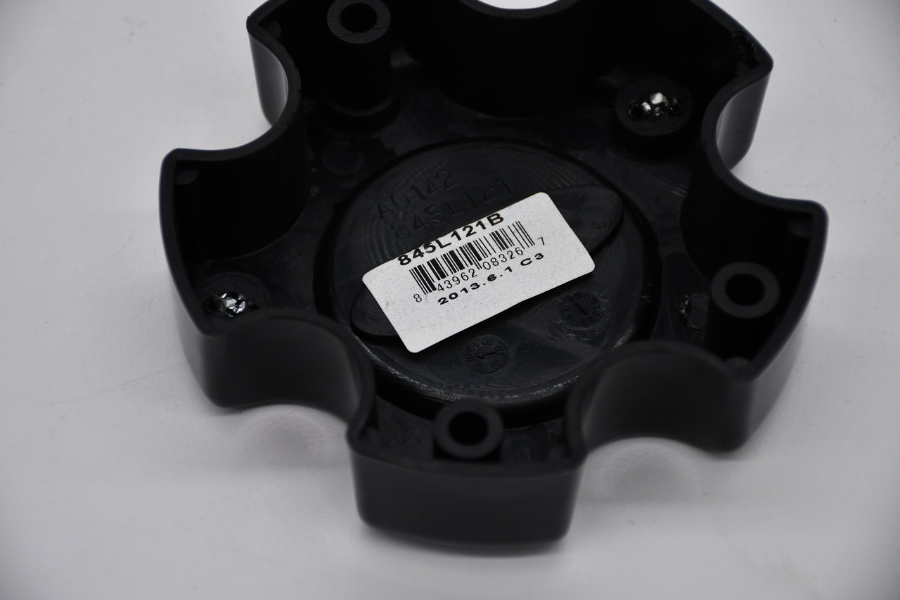 Moto Metal Gloss Black Red Logo Wheel Center Cap Hub Cap 845L121B 4.75"