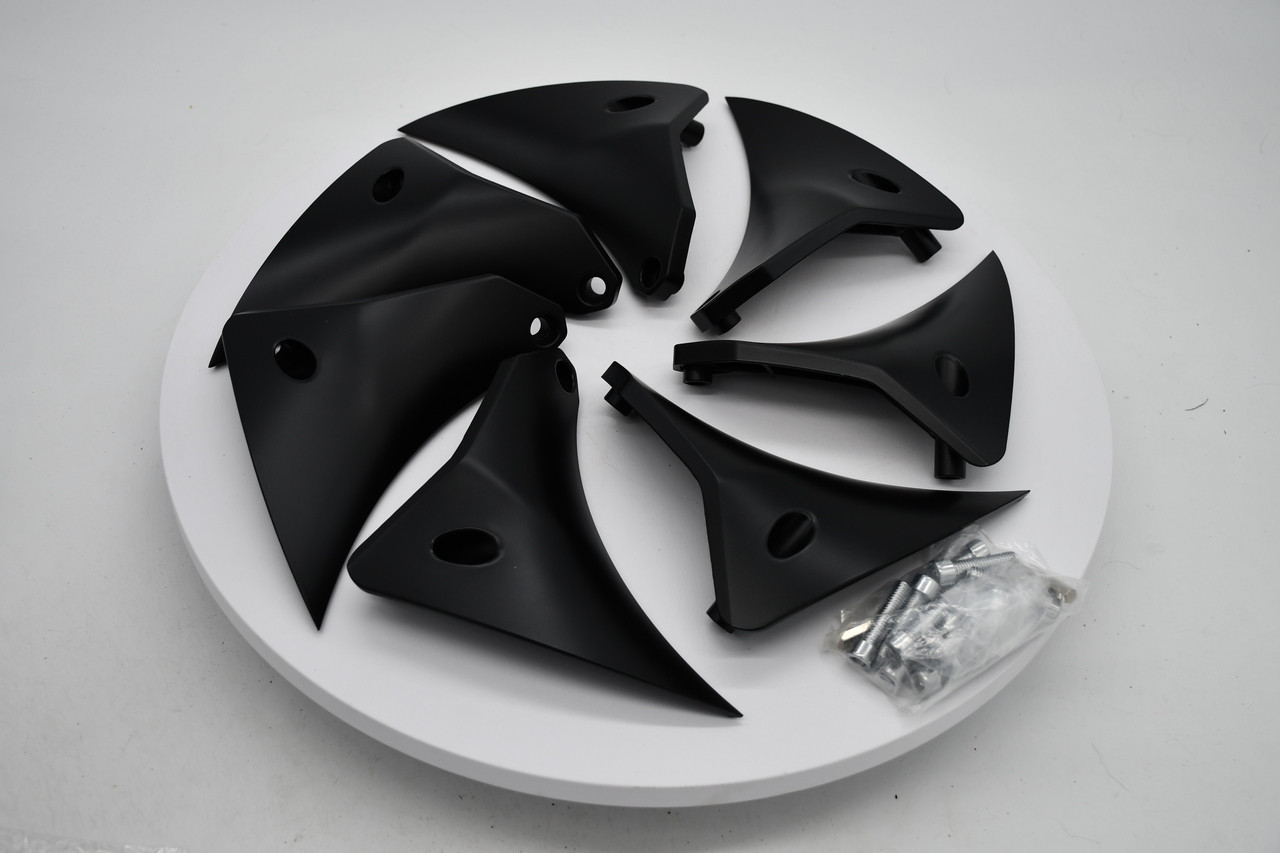 Grid Off-Road Black Wheel Center Cap Hub Cap 7129-2212-L-RST Fits GD01 22x12 Left Wheel