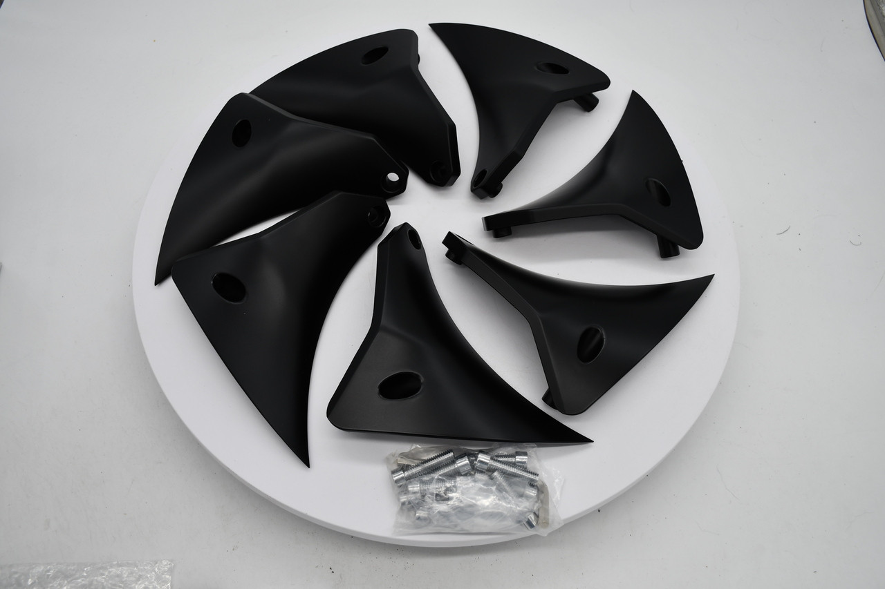 Grid Off-Road Black Wheel Center Cap Hub Cap 7129-2212-L-RST Fits GD01 22x12 Left Wheel