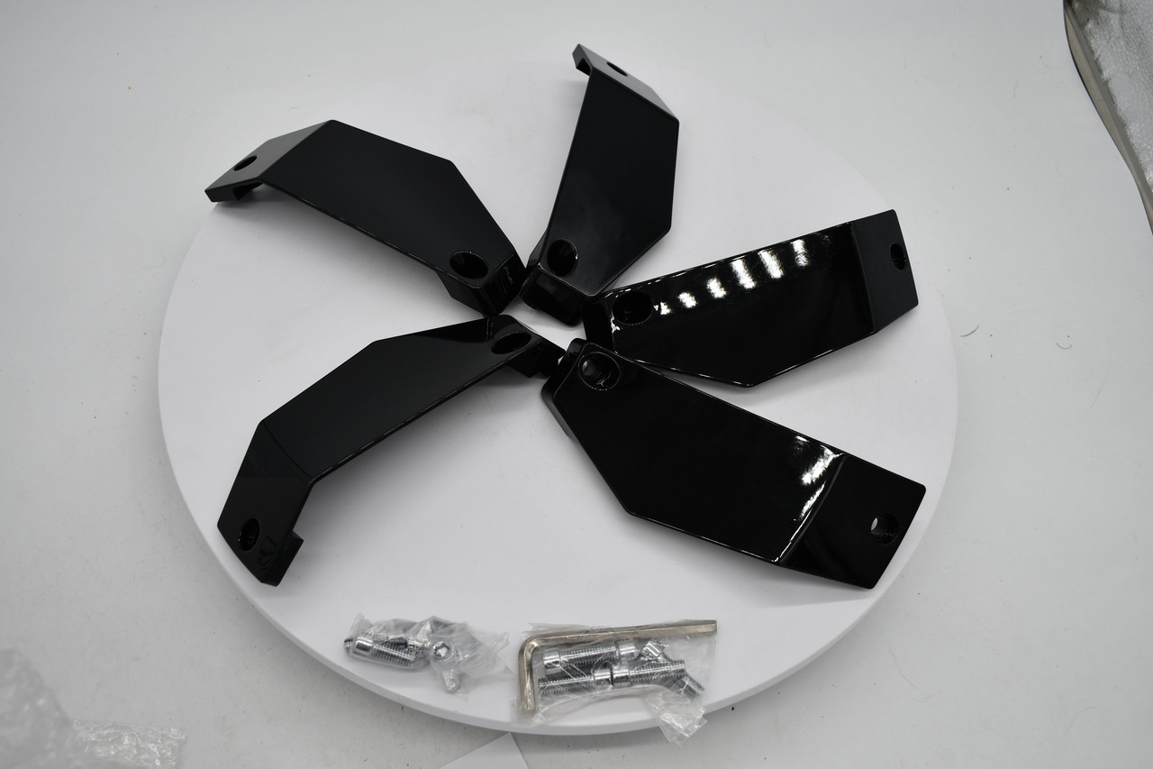 Grid Off-Road Black Wheel Center Cap Hub Cap 5607-2212-R-ZST-B Fits GD04 22x12 Right Wheel