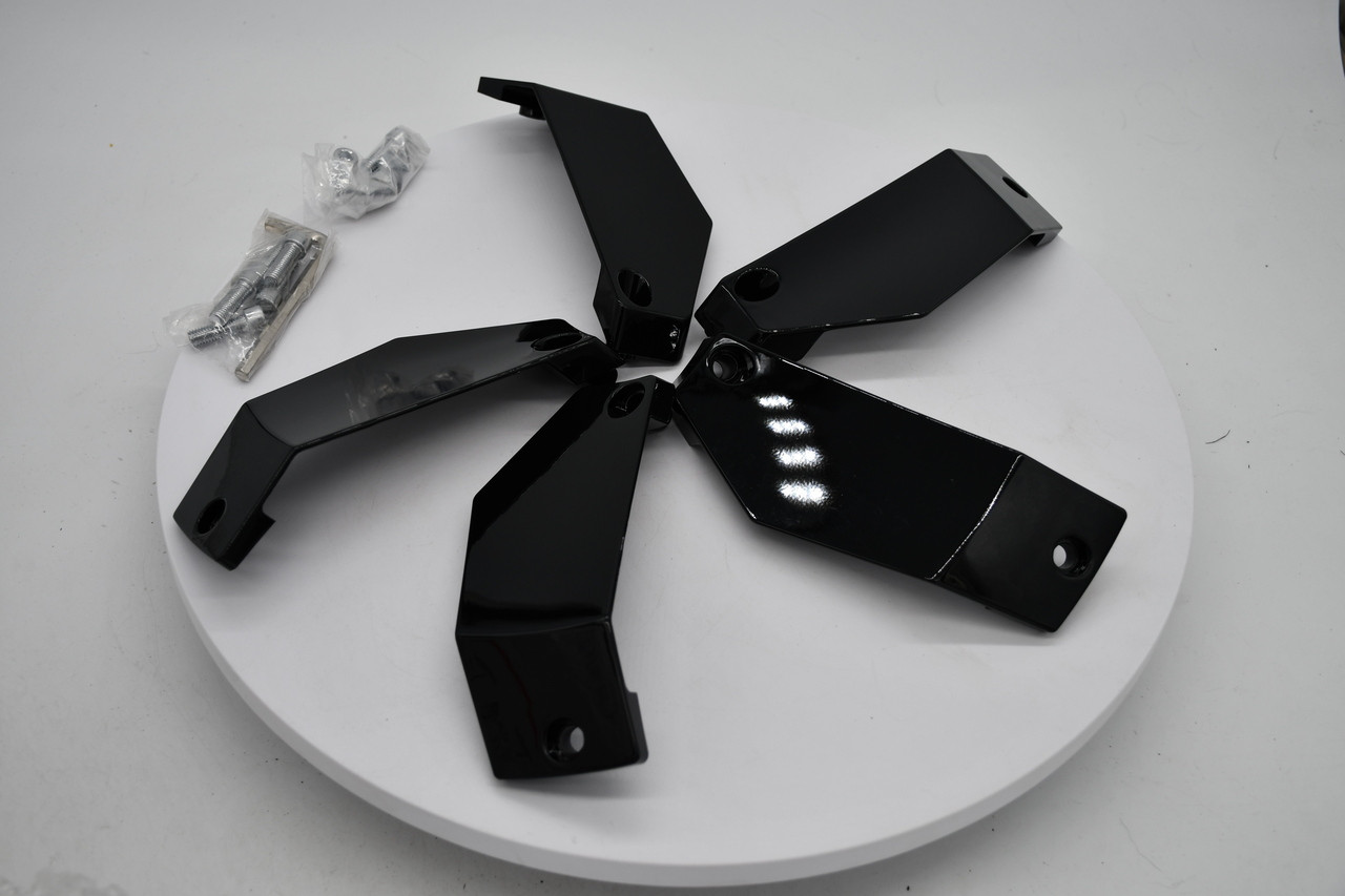 Grid Off-Road Black Wheel Center Cap Hub Cap 5607-2212-R-ZST-B Fits GD04 22x12 Right Wheel