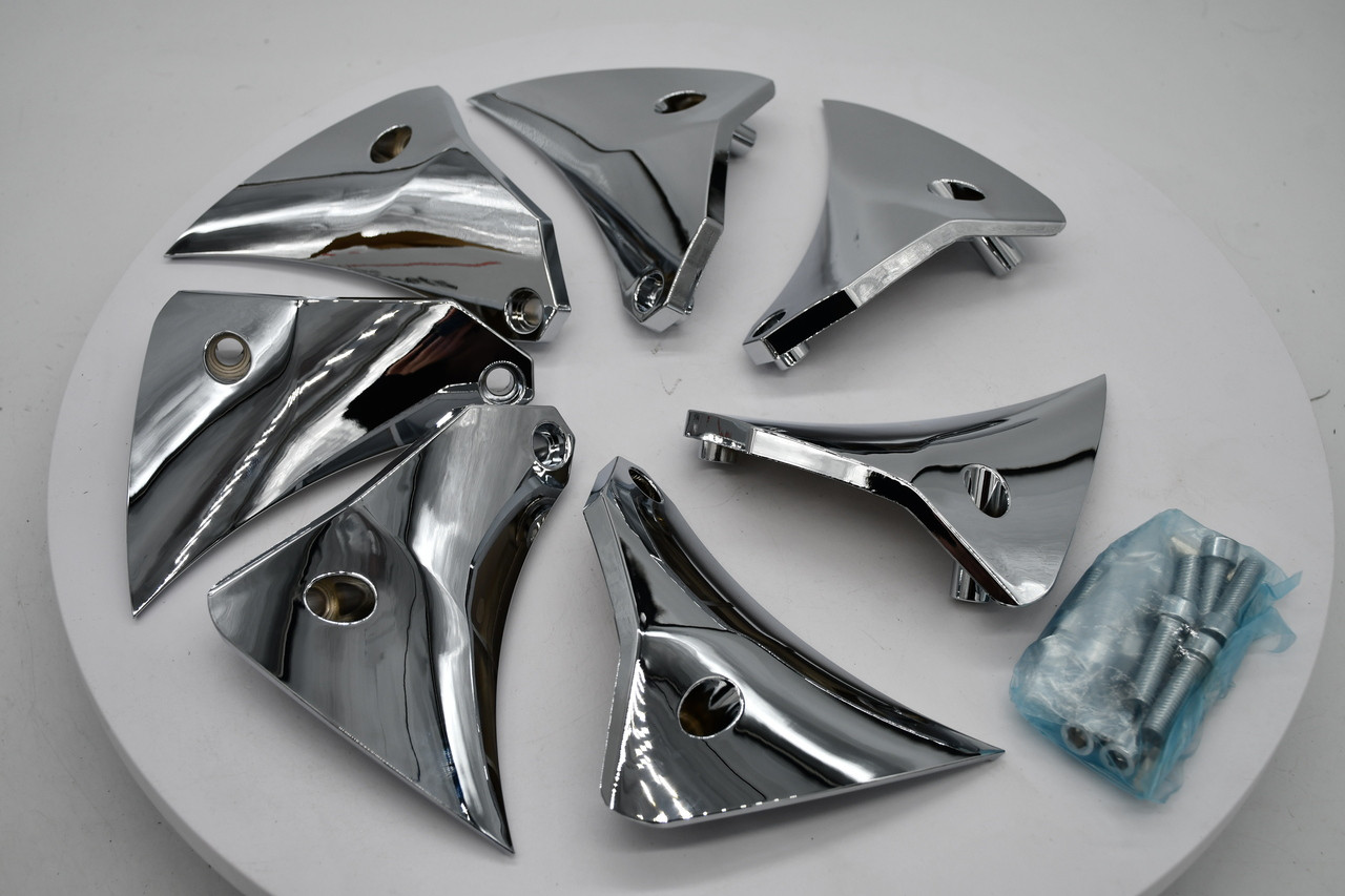 Grid Off-Road Chrome Wheel Center Cap Hub Cap GRW121CHINL Fits GD01 20x10 Left Wheel