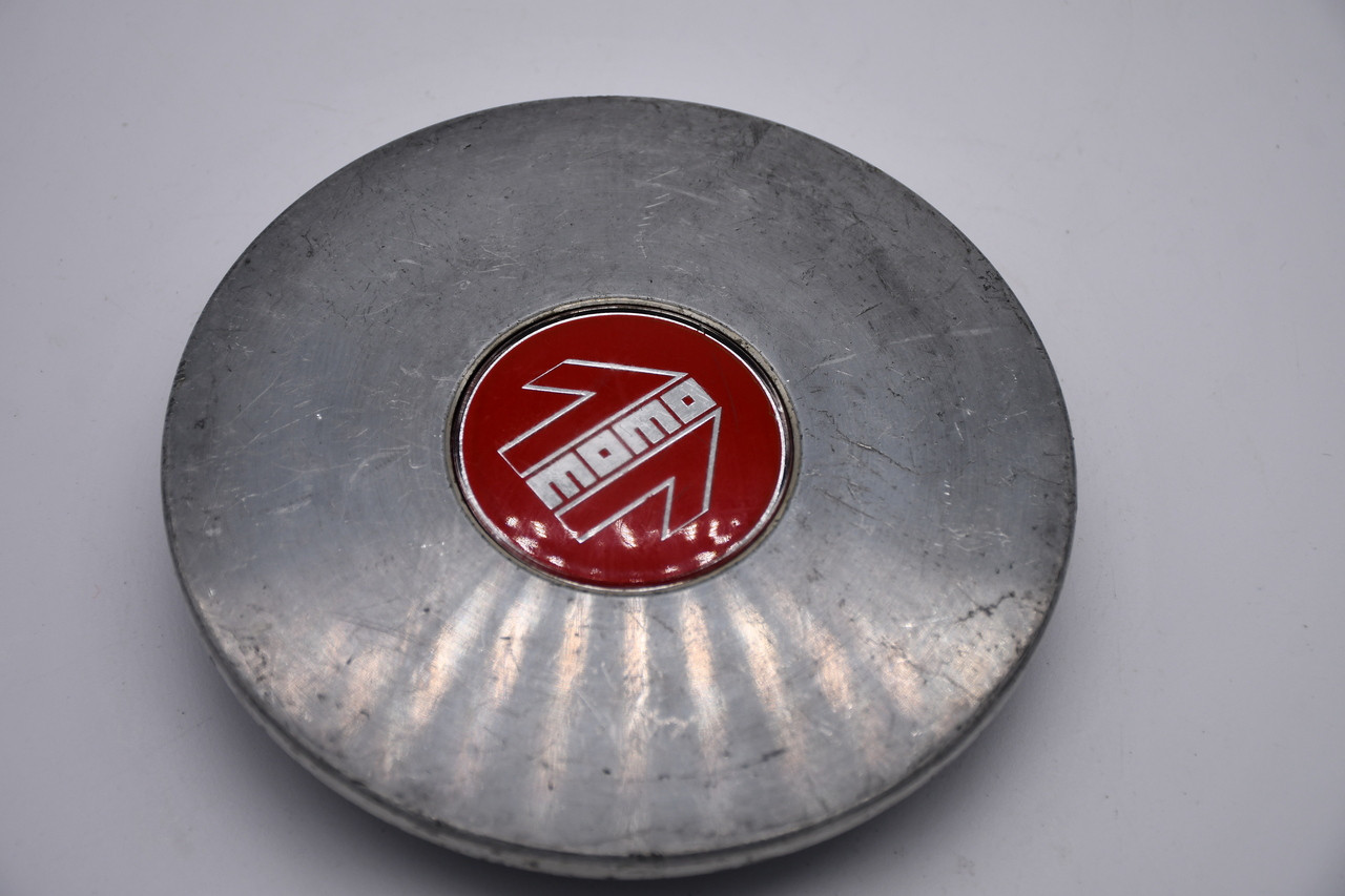 Momo Grey Red Logo Wheel Center Cap Hub Cap Momo Center Cap Red Center 5.6"
