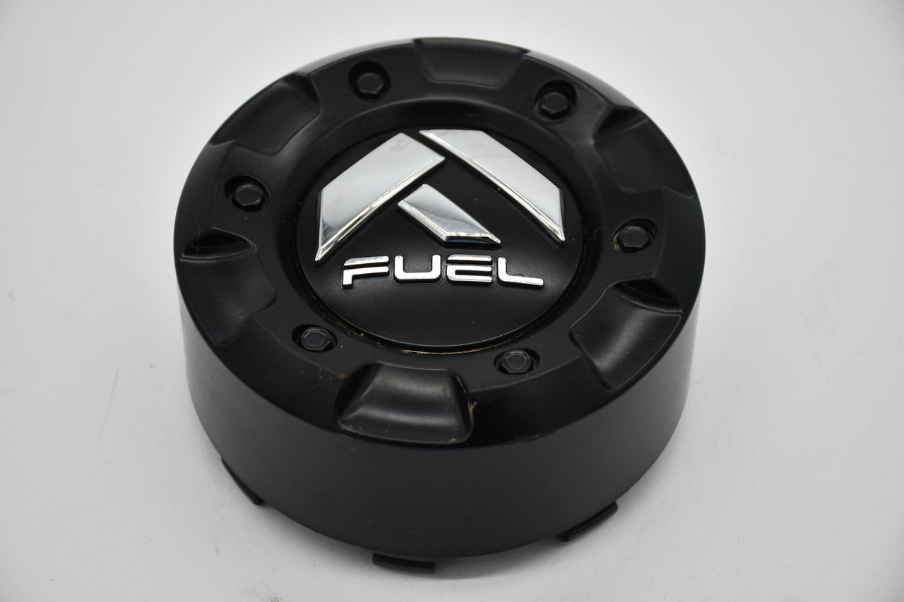 Fuel Matte Black Chrome Logo Wheel Center Cap Hub Cap CAP m-445 5.25"