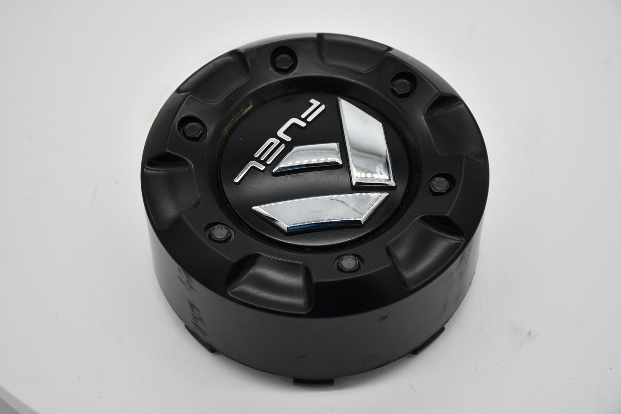 Fuel Matte Black Chrome Logo Wheel Center Cap Hub Cap CAP m-445 5.25"