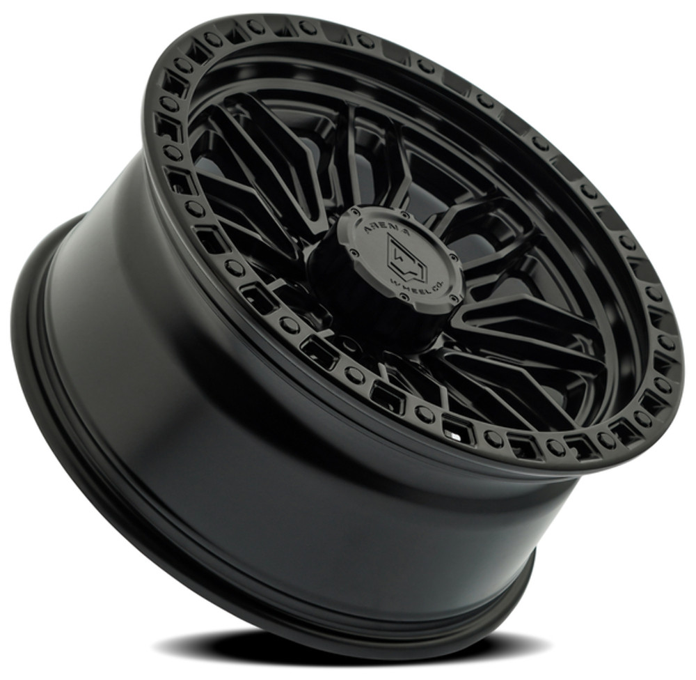 Set 4 20" Arena Hustle 20x9 8x180 20mm Satin Black Center Glossy Black Lip Rims