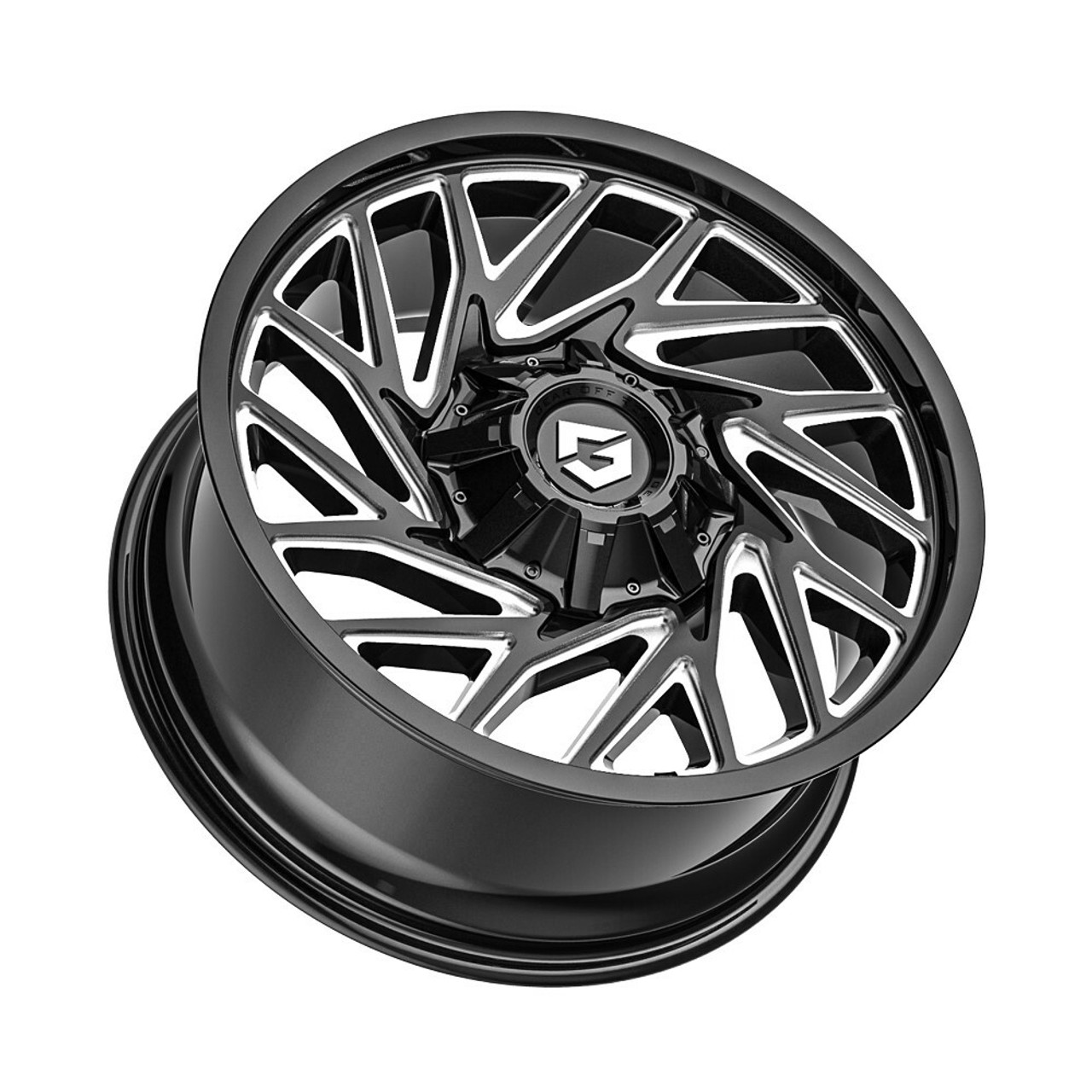 20" Gear Off Road Sequence 769BM 20x9 6x135 6x5.5 00mm Gloss Black Milled Wheel
