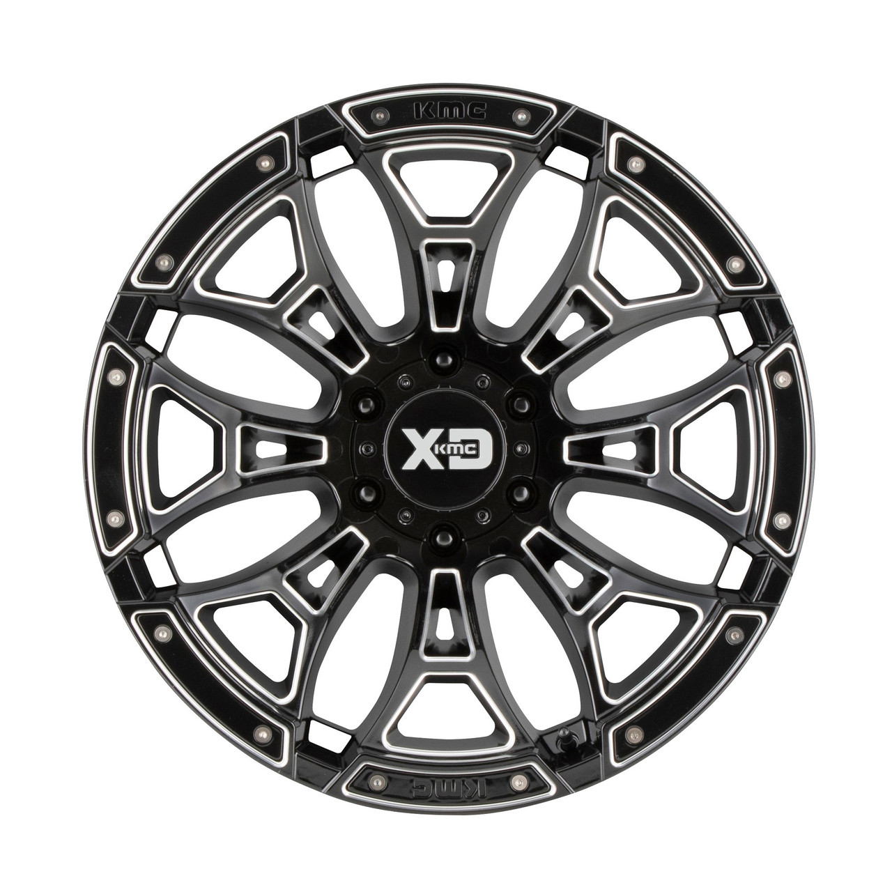 XD XD841 Boneyard 20x9 5x5.5 Gloss Black Milled Wheel 20" 0mm Rim