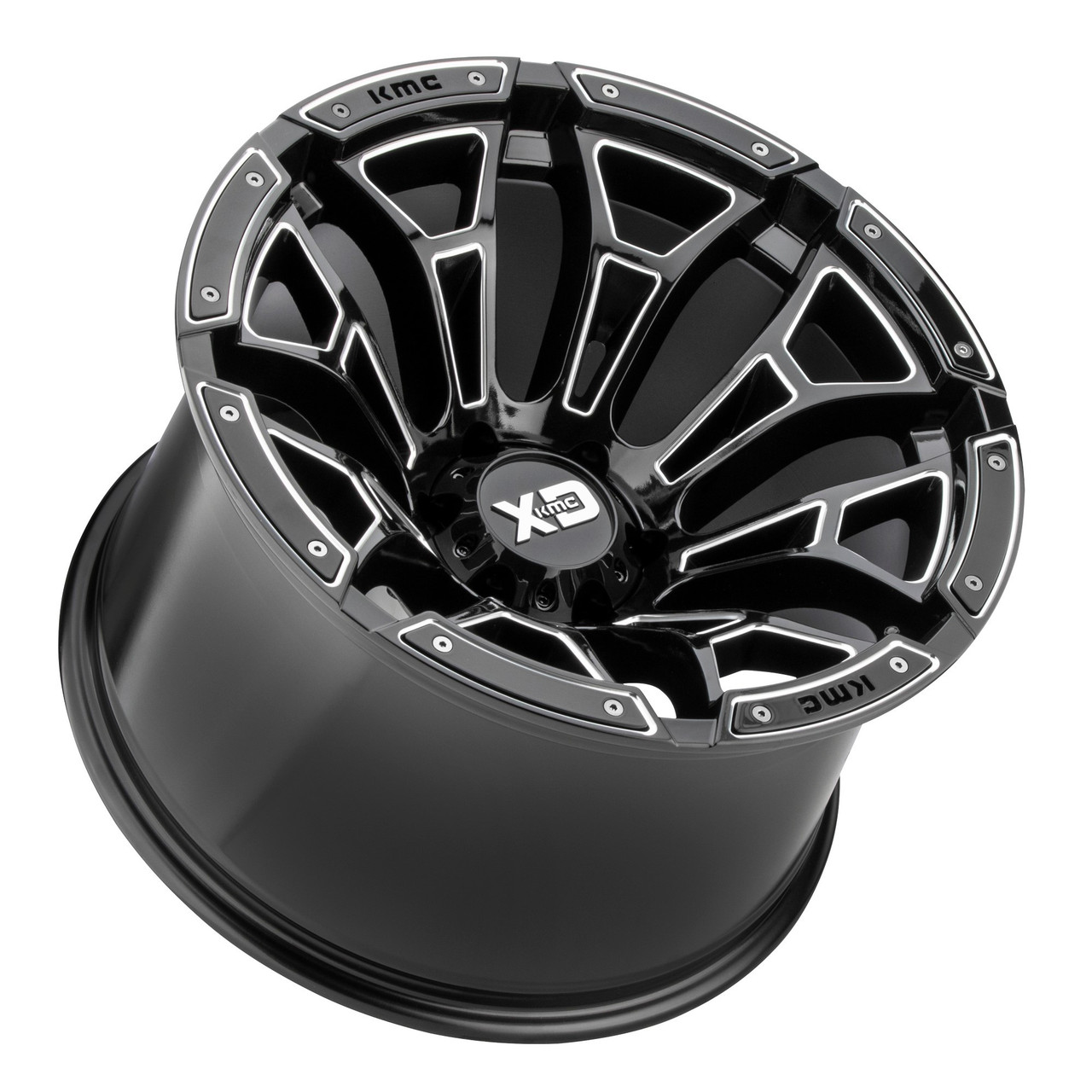 XD XD841 Boneyard 20x9 5x5.5 Gloss Black Milled Wheel 20" 0mm Rim